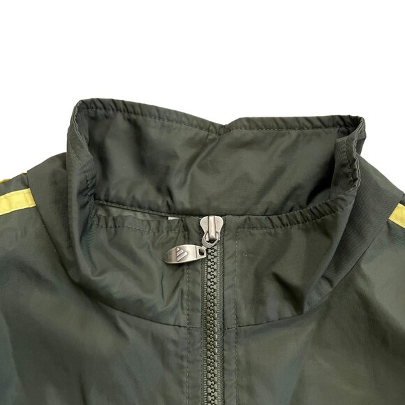 Vintage Adidas Mens 1/4 Zip Windbreaker Green Navy Large‎ Gorpcore Streetwear - Picture 5 of 15